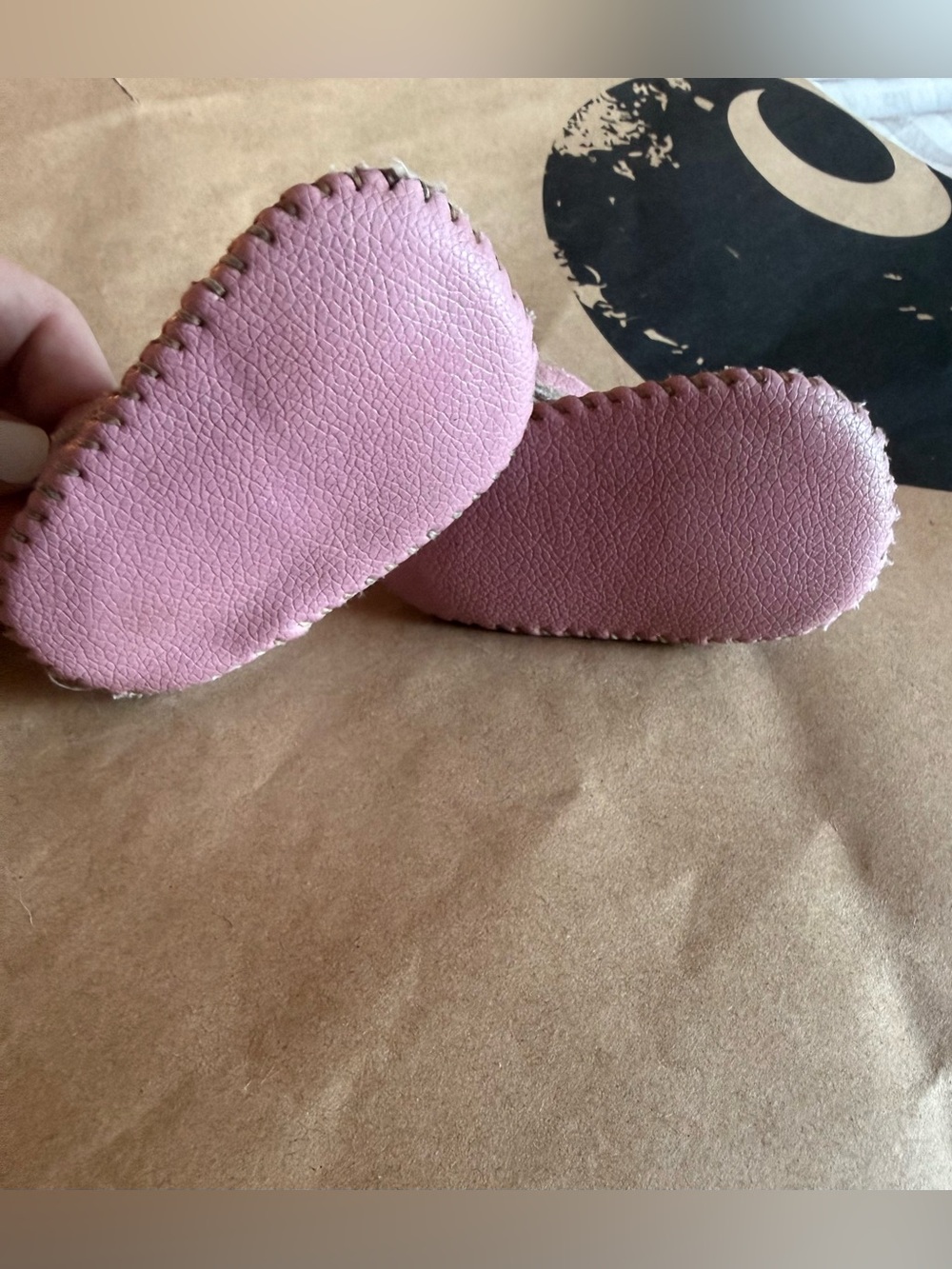 2 for $10 Lucky Brand Pink Baby Mary Jane Bow Shoes - Picture 2 of 3
